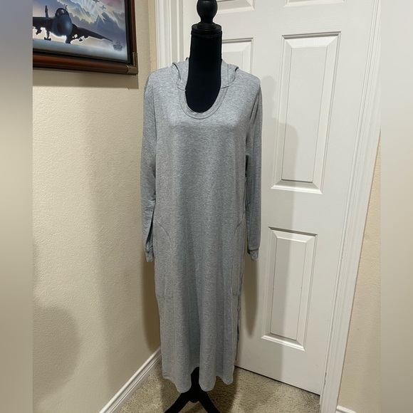 JOH FRANCINE LONG SLEEVE HEATHER GRAY WOMENS DRESS, SIZE XL - Picture 5 of 9